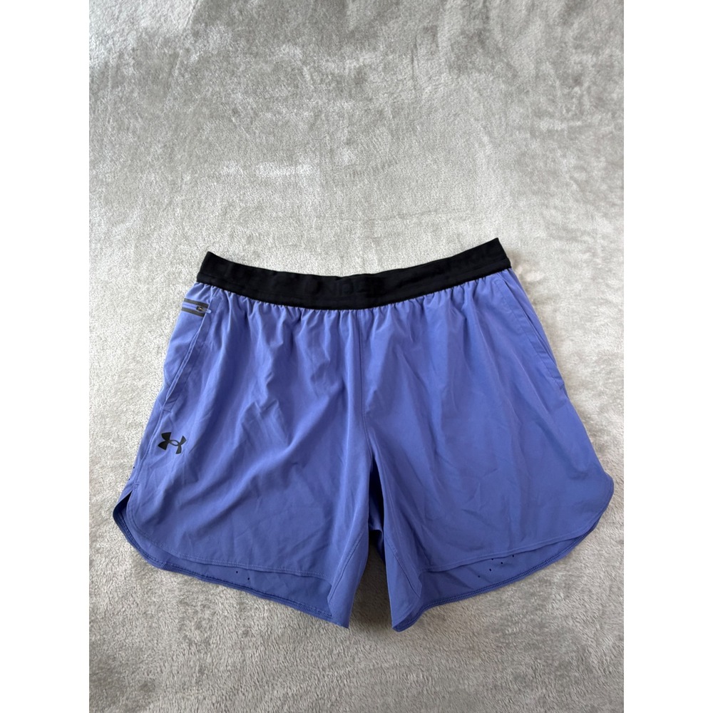 Under Armour Running Shorts Mens 2XL Purple Athletic Gym Activewear